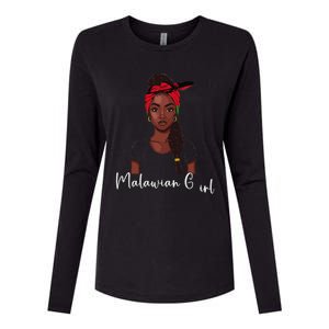 Malawian Flag Uniform Souvenirs Products Woman Malawi Womens Cotton Relaxed Long Sleeve T-Shirt