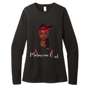 Malawian Flag Uniform Souvenirs Products Woman Malawi Womens CVC Long Sleeve Shirt