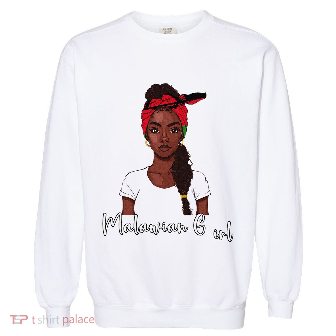 Malawian Flag Uniform Souvenirs Products Woman Malawi Garment-Dyed Sweatshirt
