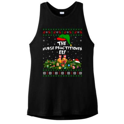 Matching Family Ugly The Nurse Practitioner Elf Christmas Cool Gift Ladies PosiCharge Tri-Blend Wicking Tank