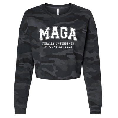 Maga Finally Unburdened By What Has Been Cropped Pullover Crew