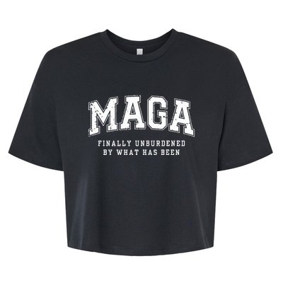 Maga Finally Unburdened By What Has Been Bella+Canvas Jersey Crop Tee