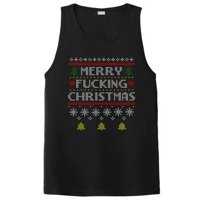 Merry Fucking Ugly Christmas Gift Adult PosiCharge Competitor Tank