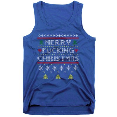 Merry Fucking Ugly Christmas Gift Adult Tank Top