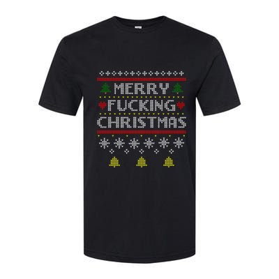 Merry Fucking Ugly Christmas Gift Adult Softstyle CVC T-Shirt