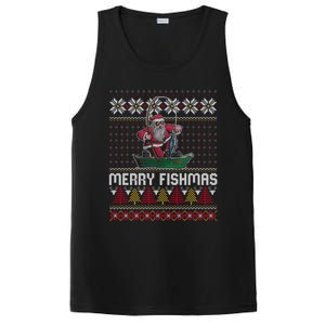 Merry Fishmas Ugly Christmas Design Gift PosiCharge Competitor Tank