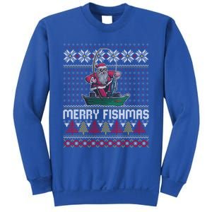 Merry Fishmas Ugly Christmas Design Gift Sweatshirt