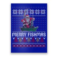 Merry Fishmas Ugly Christmas Design Gift Poster