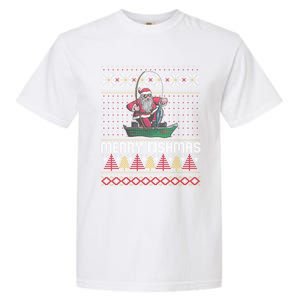 Merry Fishmas Ugly Christmas Design Gift Garment-Dyed Heavyweight T-Shirt