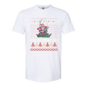 Merry Fishmas Ugly Christmas Design Gift Softstyle CVC T-Shirt