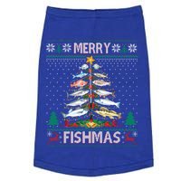 Merry Fishmas Ugly Sweater Fish Fishing Rod Christmas Tree Gift Doggie Tank