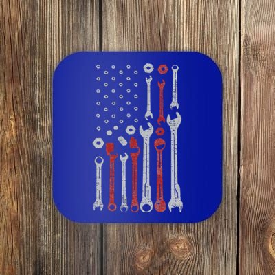 Mechanic Flag Usa American Patriotic Flag Car Coaster