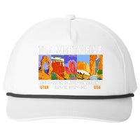 Mighty Five Utah National Parks Distressed Snapback Five-Panel Rope Hat