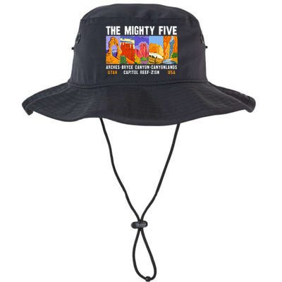 Mighty Five Utah National Parks Distressed Legacy Cool Fit Booney Bucket Hat