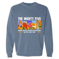 Mighty Five Utah National Parks Distressed Garment-Dyed Sweatshirt