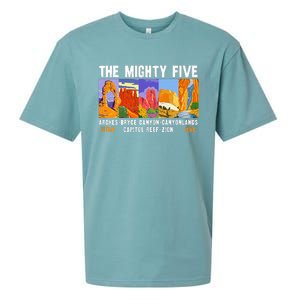 Mighty Five Utah National Parks Distressed Sueded Cloud Jersey T-Shirt