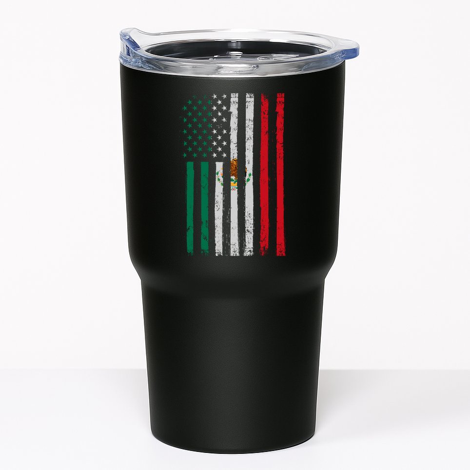 Mexico Flag USA American Mexican Independence Day Tumbler