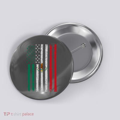 Mexico Flag USA American Mexican Independence Day Button