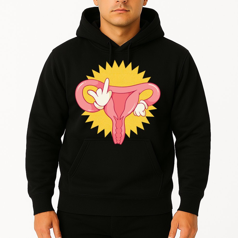 Middle Finger Uterus Hoodie