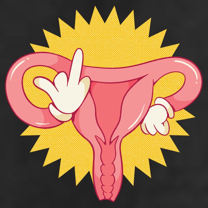 Middle Finger Uterus Beanie