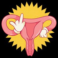 Middle Finger Uterus Wool Snapback Cap