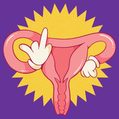 Middle Finger Uterus T-Shirt