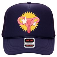Middle Finger Uterus Trucker Hat