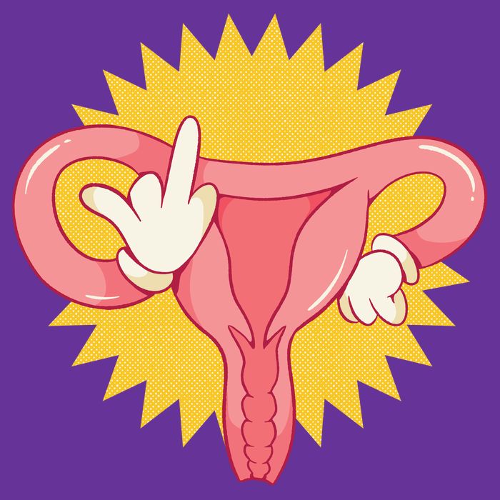 Middle Finger Uterus Trucker Hat