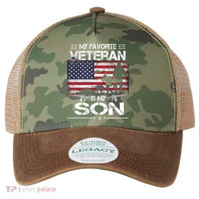 My Favorite Veteran Is My Son Meaningful Gift Flag Father Veterans Day Gift Legacy Tie Dye Trucker Hat