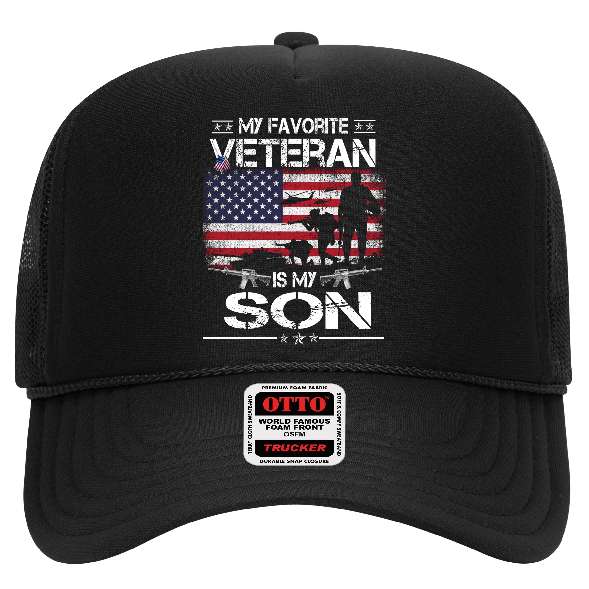 My Favorite Veteran Is My Son Meaningful Gift Flag Father Veterans Day Gift Hat