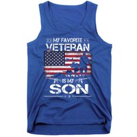 My Favorite Veteran Is My Son Meaningful Gift Flag Father Veterans Day Gift Tank Top