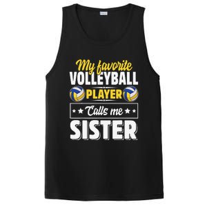 My Favorite Volleyball Player Calls Me Sister Mother's Day PosiCharge Competitor Tank