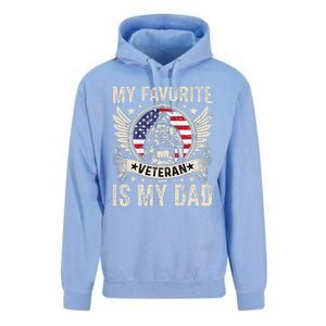 My Favorite Veteran Is My Dad Veterans Day Gift Unisex Surf Hoodie