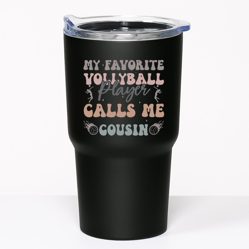 My Favorite Volleyball Player Calls Me Cousin Funny Cousins Tumbler