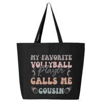 My Favorite Volleyball Player Calls Me Cousin Funny Cousins 25L Jumbo Tote