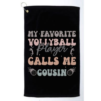 My Favorite Volleyball Player Calls Me Cousin Funny Cousins Golf Towel