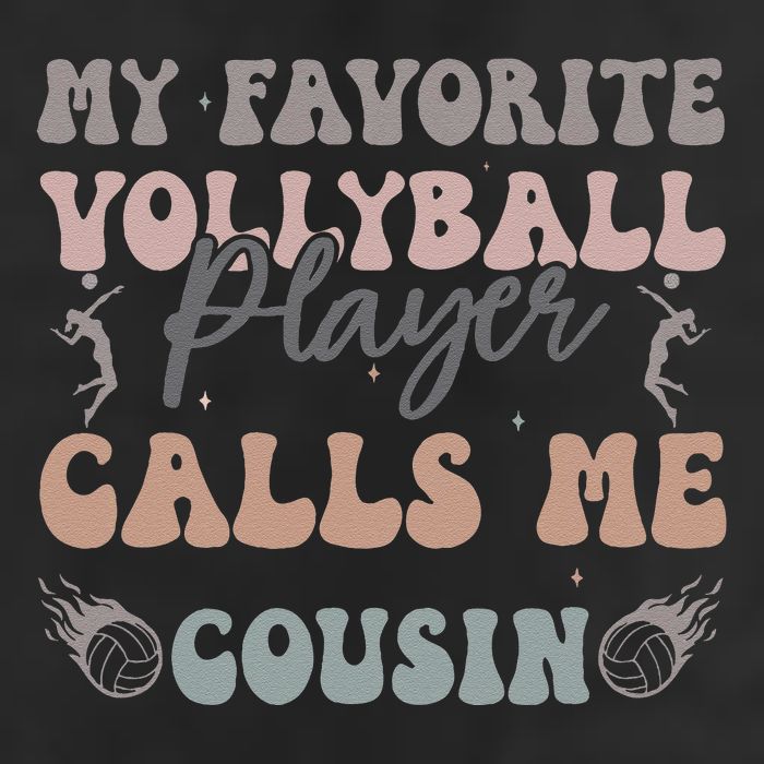 My Favorite Volleyball Player Calls Me Cousin Funny Cousins Golf Towel