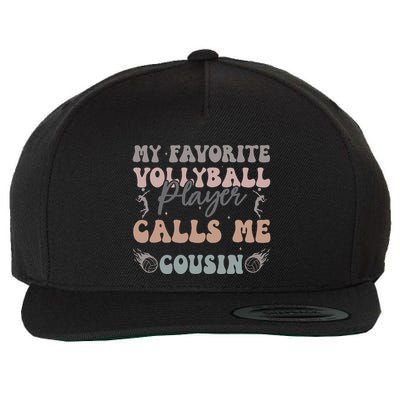 My Favorite Volleyball Player Calls Me Cousin Funny Cousins Wool Snapback Cap