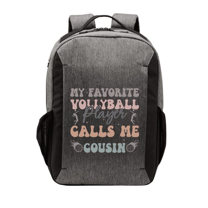 My Favorite Volleyball Player Calls Me Cousin Funny Cousins Vector Backpack