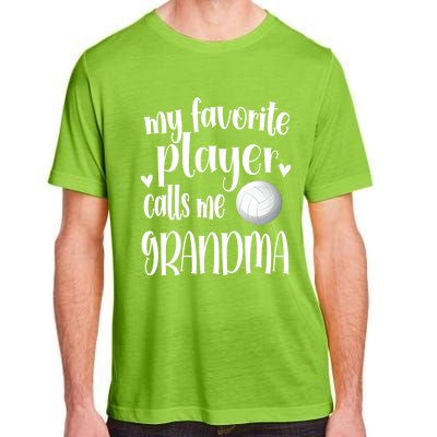 My Favorite Volleyball Player Calls Me Grandma Volleyball Funny Gift Adult ChromaSoft Performance T-Shirt