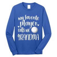 My Favorite Volleyball Player Calls Me Grandma Volleyball Funny Gift Long Sleeve Shirt