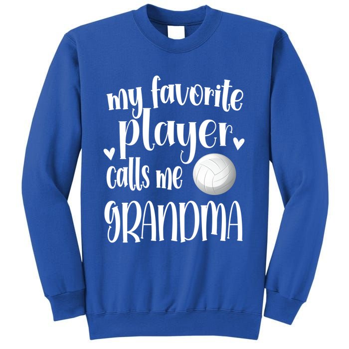 My Favorite Volleyball Player Calls Me Grandma Volleyball Funny Gift Sweatshirt