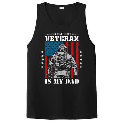 My Favorite Veteran is My Dad Veterans Day Memorial Day PosiCharge Competitor Tank