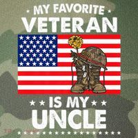 My Favorite Veteran Is My Uncle Proud Uncle Veterans Day Funny Gift Legacy Tie Dye Trucker Hat