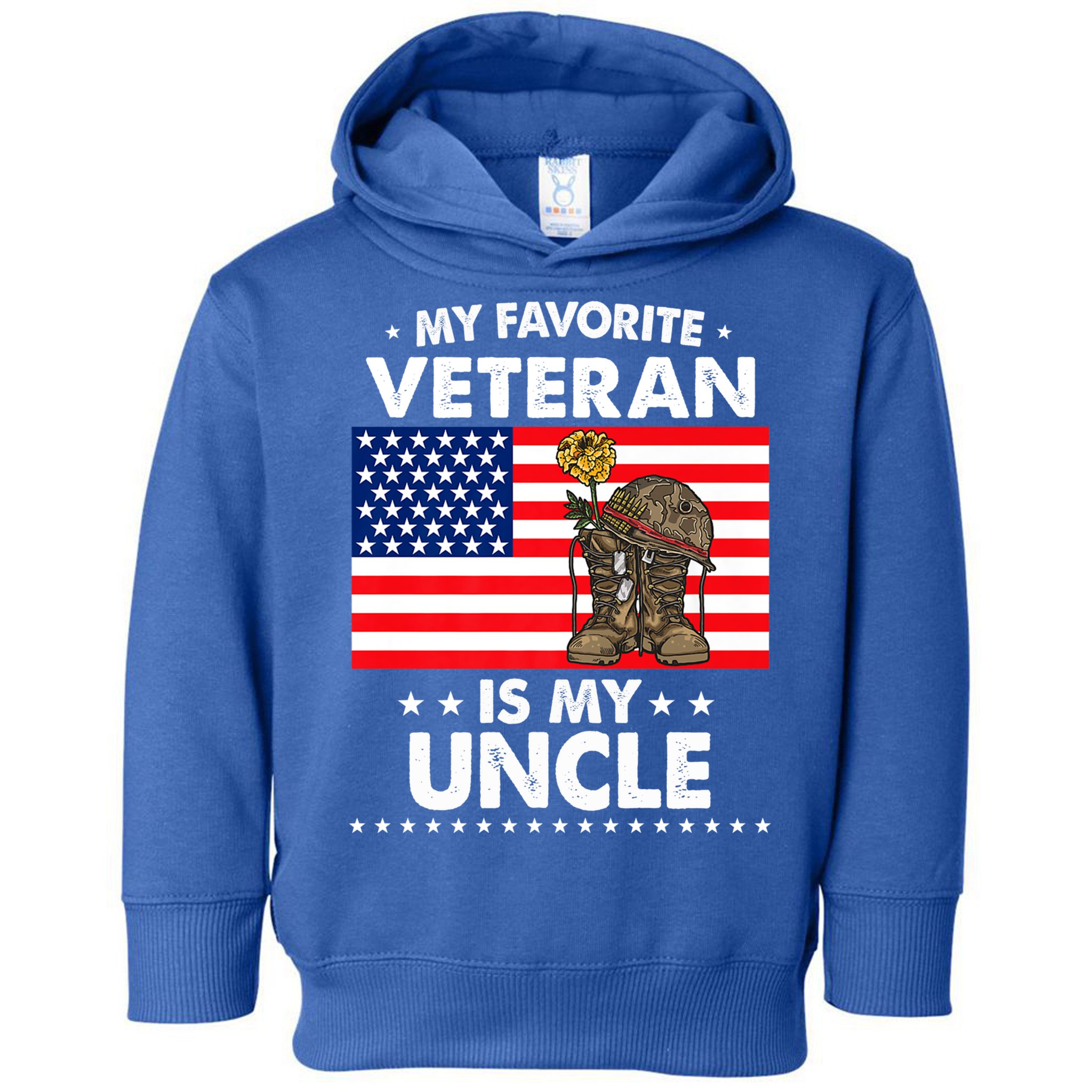 My Favorite Veteran Is My Uncle Proud Uncle Veterans Day Funny Gift Toddler Hoodie
