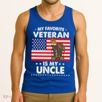 My Favorite Veteran Is My Uncle Proud Uncle Veterans Day Funny Gift Tank Top