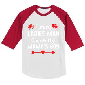 Mamas Funny Valentines Day Gift Kids Colorblock Raglan Jersey