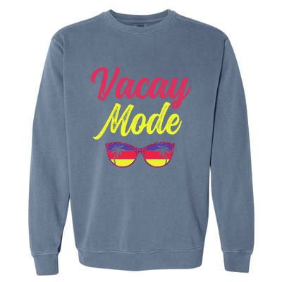 Matching Family Vacation Beach Summer Trip Vacay Mode Gift Garment-Dyed Sweatshirt