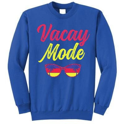 Matching Family Vacation Beach Summer Trip Vacay Mode Gift Tall Sweatshirt