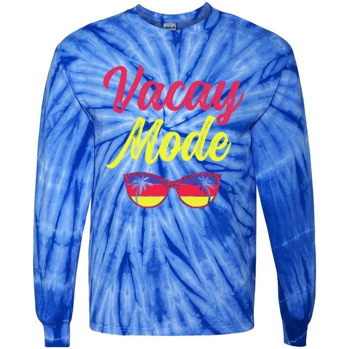 Matching Family Vacation Beach Summer Trip Vacay Mode Gift Tie-Dye Long Sleeve Shirt